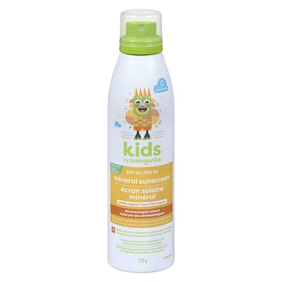 babyganics Kids Mineral Sunscreen Spf 50 Totally Tropical 170 g, $9.41/100g