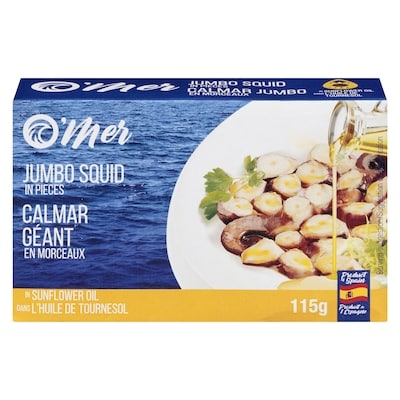 O'Mer Calmar géant en morceaux 115 g, 3,90 $/100g