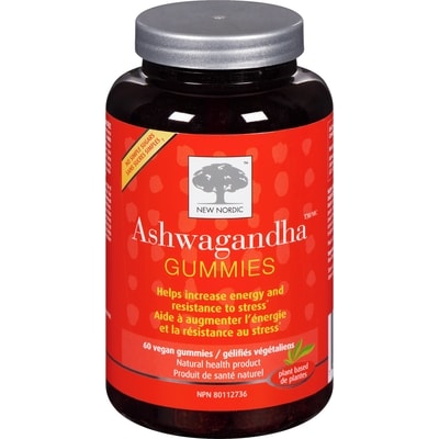 New Nordic Ashwagandha gummies 60 ea, 0,38 $/1ch