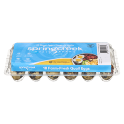 Spring Creek Quail Eggs! 18 ea, $0.27/1ea