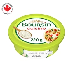 Boursin Cuisine Garlic & Fine Herbs Cream Sauce 220 g, $3.09/100g