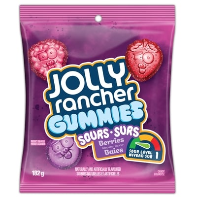 JOLLY RANCHER Gummies Sours Berries Flavours 182 g, $2.08/100g