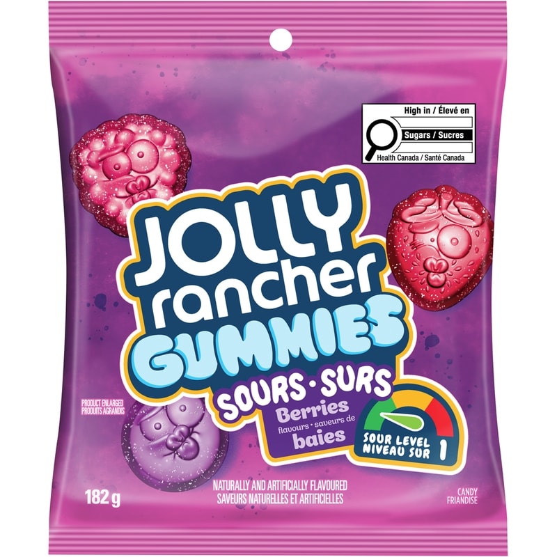 Gummies Sours Berries Flavours