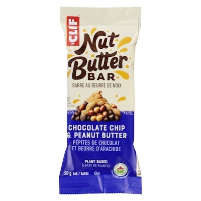 CLIF Nut Butter Bar, Chocolate Chip & Peanut Butter, 12-Pack 12x50.0 g, $4.33/100g