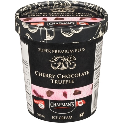 Chapmans Super Premium Plus Ice Cream Cherry Chocolate Truffle 500 ml, $1.10/100ml