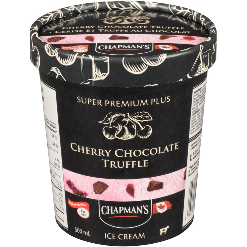 Chapmans Super Premium Plus Ice Cream Cherry Chocolate Truffle