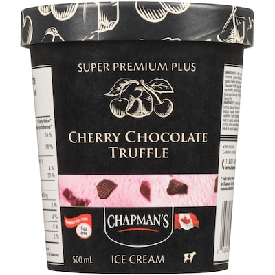 Chapmans Super Premium Plus Ice Cream Cherry Chocolate Truffle