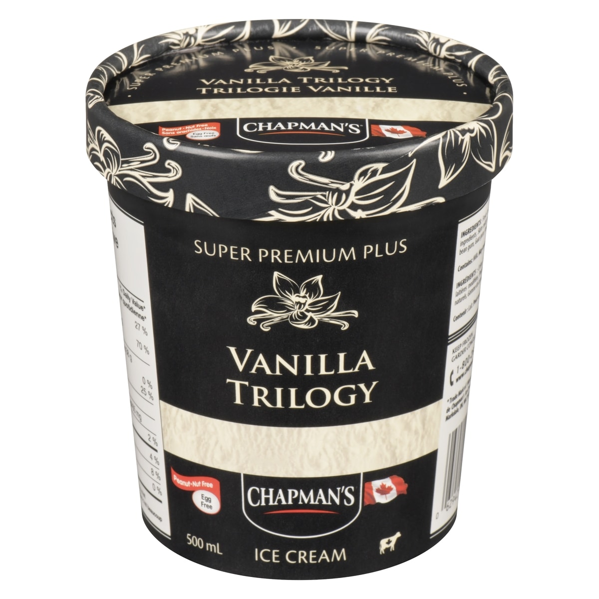 Chapman's Super Premium Plus Vanilla Trilogy Ice Cream