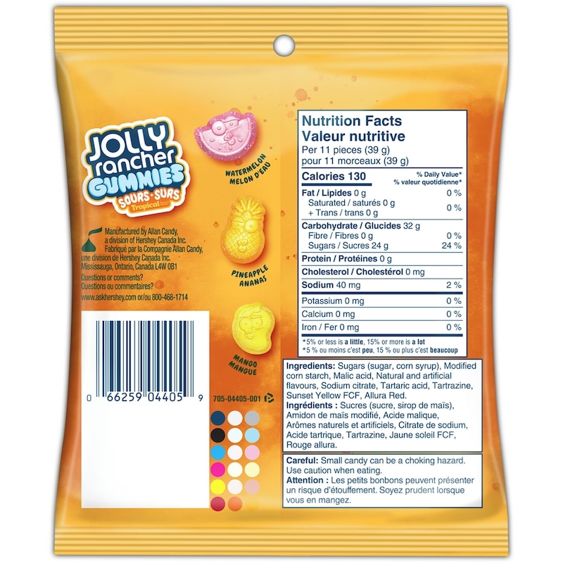 Gummies Sours Tropical Flavours