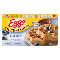 Eggo Thick & Fluffy Waffles Blueberry
