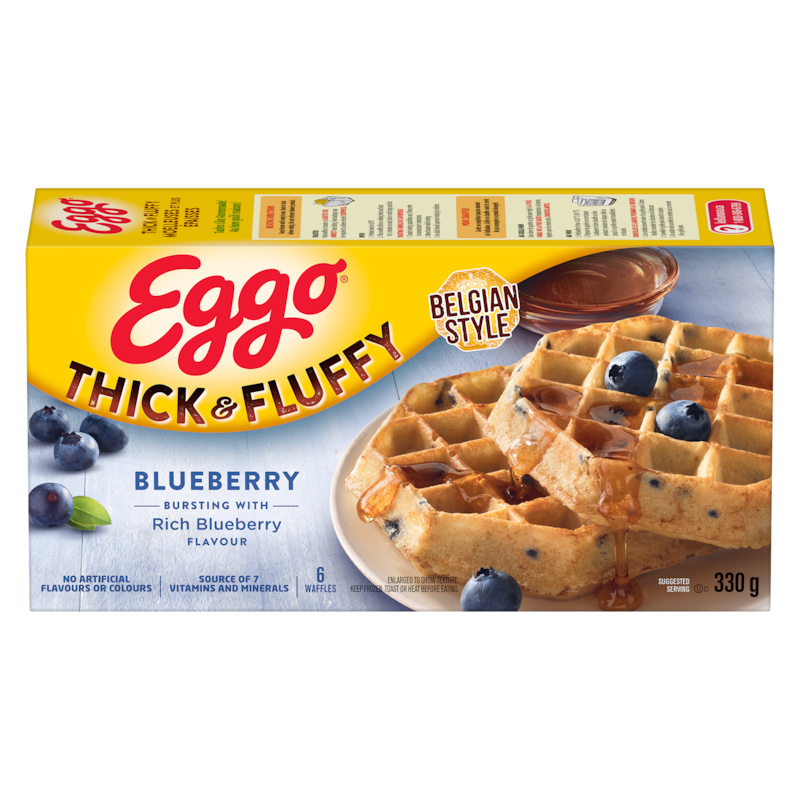 Eggo Thick & Fluffy Waffles Blueberry