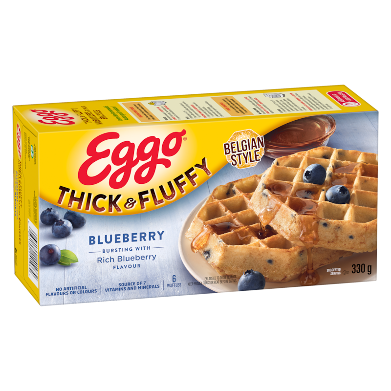 Eggo Thick & Fluffy Waffles Blueberry