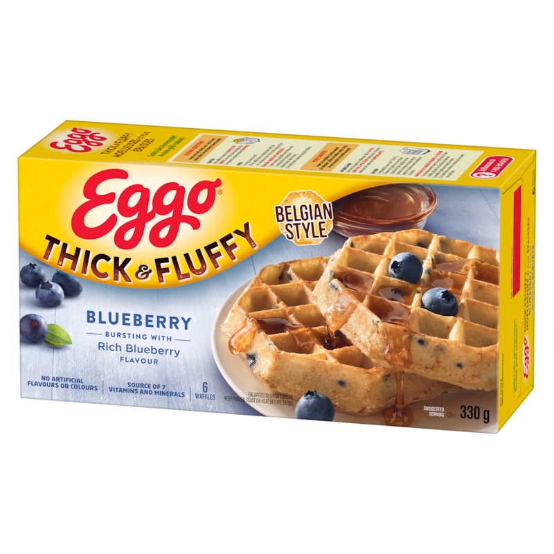 Eggo Thick & Fluffy Waffles Blueberry