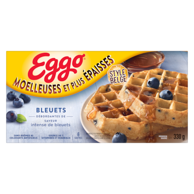 Eggo Moelleuses et plus épaisses gaufres bleuets