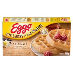 Kellogg’s Eggo Moelleuses et plus épaisses gaufres originale 330 g, 1,45 $/100g