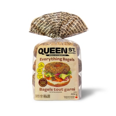 Queen St. Bakery Superfood Bagels Everything 464 g, $1.94/100g