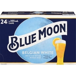 Blue Moon Belgian White Belgian-Style Wheat Ale (ID required at pick-up) 24x355.0 ml, $0.42/100ml