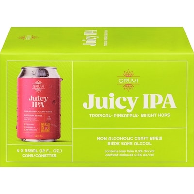 Gruvi Juicy IPA 6x355.0 ml, $0.63/100ml