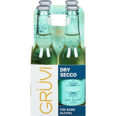 Gruvi Vin sans alcool dry secco 4x275.0 ml, 1,54 $/100ml