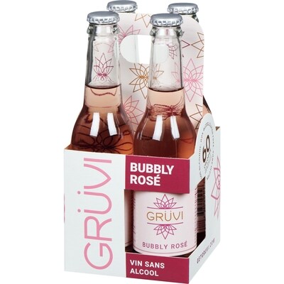 Vin sans alcool bubbly rosé