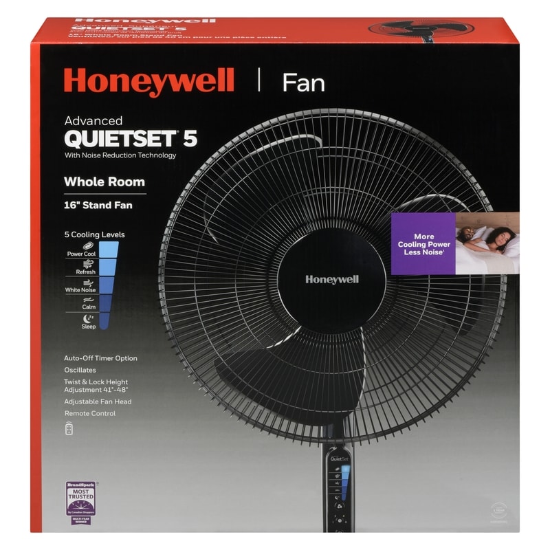 16" Whole Room Stand Fan Advanced Quietset 5