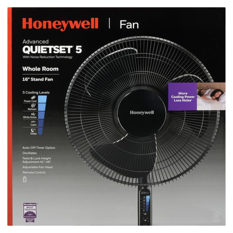16" Whole Room Stand Fan Advanced Quietset 5