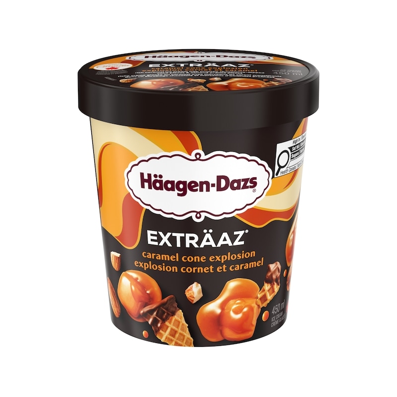 Caramel Haagen Dazs EXTRÄAZ Caramel Cone Explosion Ice Cream - 450 ml