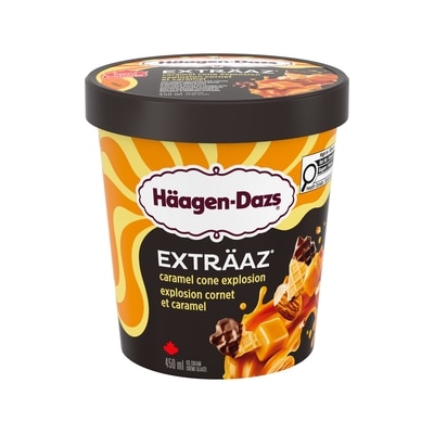 Häagen-Dazs Crème glacée EXTRÄAZ Explosion caramel 450 ml, 1,55 $/100ml