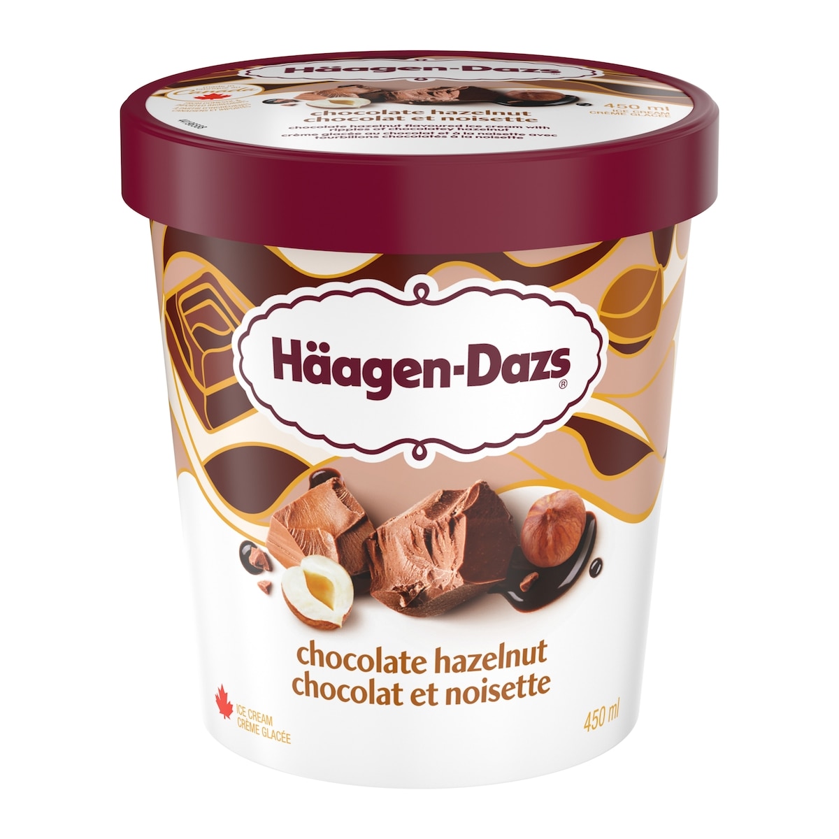 Häagen-Dazs Crème glacée chocolat et noisette 450 ml, 1,55 $/100ml