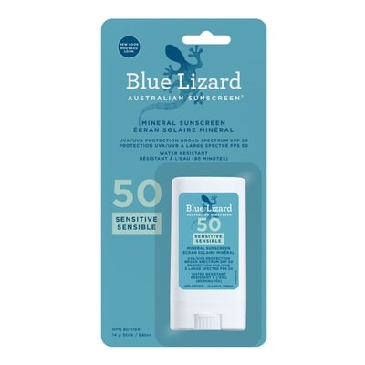 Blue Lizard Sensitive Sunscreen Stick, SPF 50 14 g, $121.36/100g
