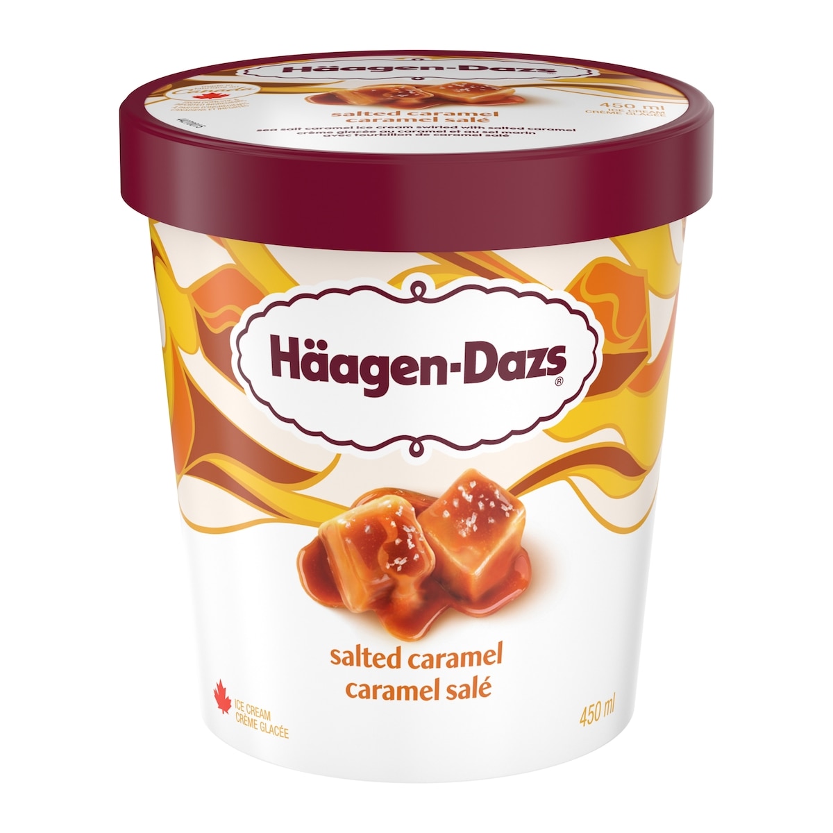 Häagen-Dazs Crème glacée caramel salé 450 ml, 1,55 $/100ml