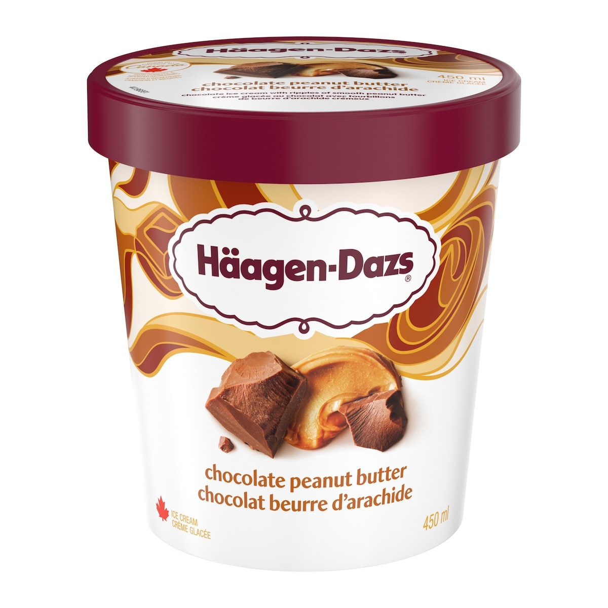 Häagen-Dazs Crème glacée md chocolat beurre d'arachide 450 ml, 1,55 $/100ml