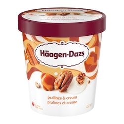 Häagen-Dazs Crème glacée md pralines et crème 450 ml, 1,22 $/100ml