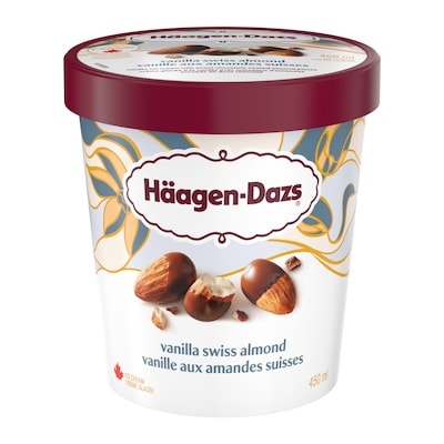 Haagen Dazs Vanilla Swiss Almond 450 ml, $1.55/100ml
