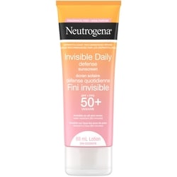 Neutrogena Invisible Daily Defense Broad Spectrum SPF 50 Fragrance Free Sunscreen Lotion - Antioxidant Complex -  Oxybenzone-Free  Water-Resistant - Invisible on All Skin Tones - Sun or Environmental Aggressor Protection - 88 ml, $20.44/100ml