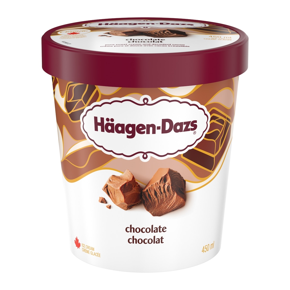 Haagen Dazs Chocolate Ice Cream 450 ml, $1.55/100ml
