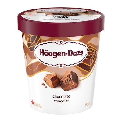 Haagen Dazs Chocolate Ice Cream 450 ml, $1.55/100ml