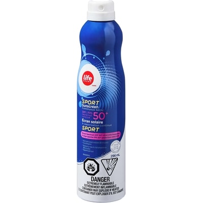 Life Brand Sport Sunscreen Continuous Spray Spf 50+ 296 ml, $4.13/100ml