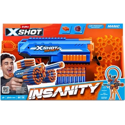 null Pistolet Manic X-Shot Insanity (24 fléchettes) 1 ea, 15,00 $/1ch