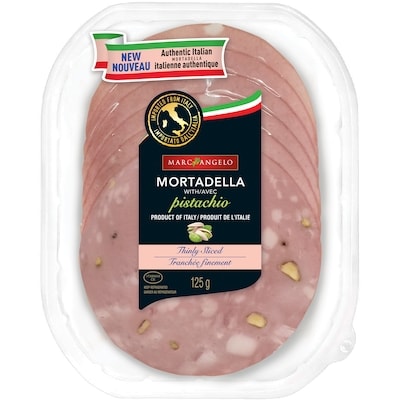 Marcangelo Mortadella With Pistachio Thinly Sliced 125 g, $4.39/100g