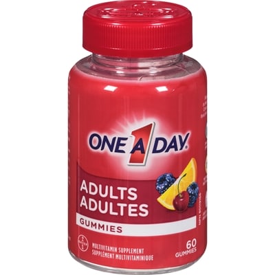 One A Day Adult Multivitamin Gummies 60 ea, $0.21/1ea