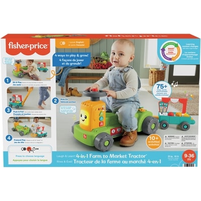 Fisher Price Laugh & Learn® 4-In-1 Farm To Market Tractor⢠1 ea, $69.99/1ea