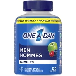 One A Day Gummies multivitamines pour hommes 130 ea, 0,12 $/1ch