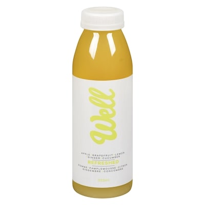 Well Refreshed  Apple + Grapefruit + Lemon + Ginger + Cucumber 333 ml, $1.80/100ml