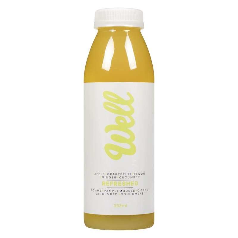 Refreshed  Apple + Grapefruit + Lemon + Ginger + Cucumber