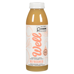 Well Refreshed  pomme + pamplemousse + citron + gingembre + concombre 333 ml, 1,80 $/100ml