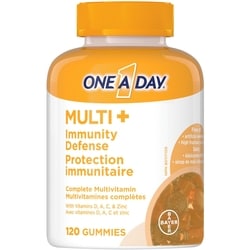 One A Day Gummies Multi+ avec soutien immunitaire 120 ea, 0,17 $/1ch