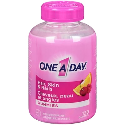 One A Day Multi+ Hair, Skin & Nails Multivitamin Gummies 120 ea, $0.13/1ea