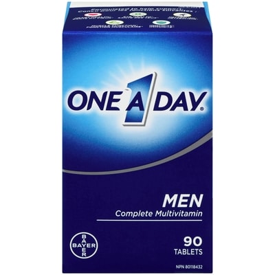 One A Day Multivitamins for Men, Tablets 90 ea, $0.14/1ea