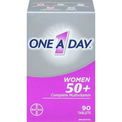 One A Day Multivitamins For Women 50 Plus, Tablets 90 ea, $0.14/1ea